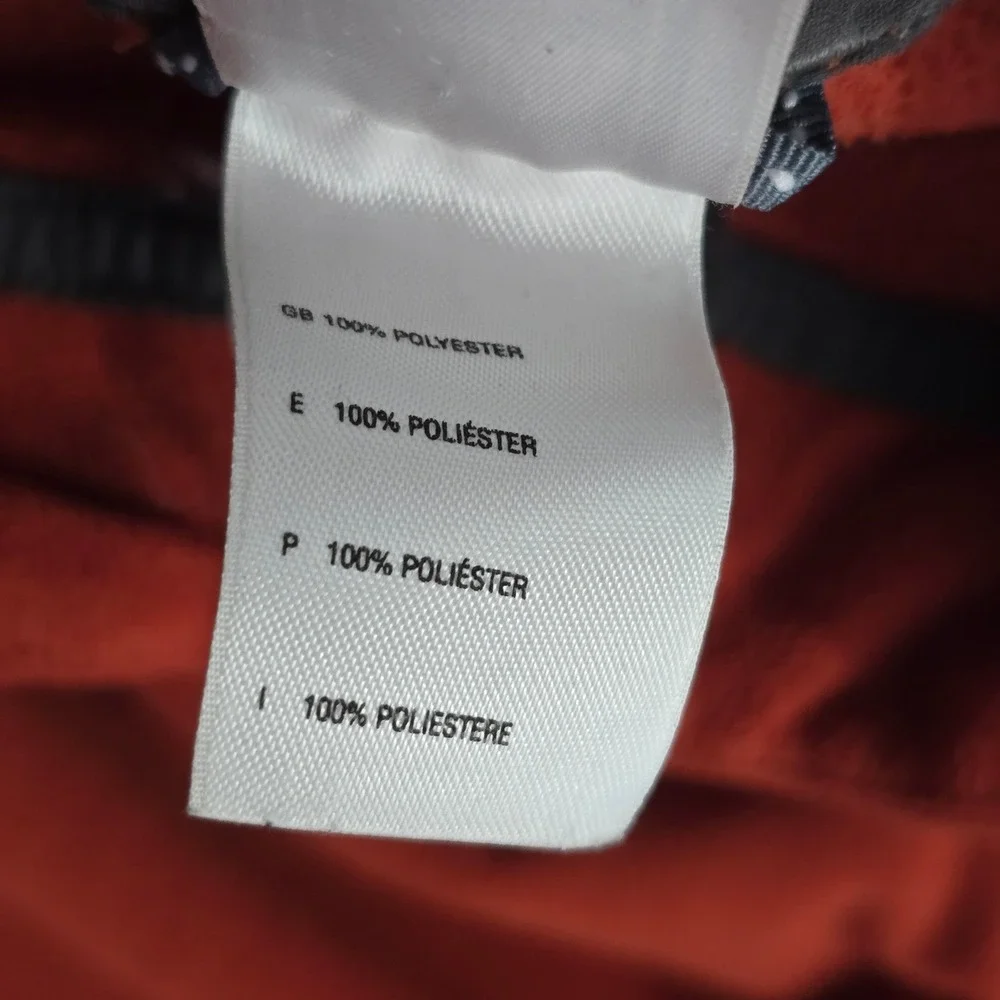 The North Face Mens‎ TKA 100 Fleece 1/4 Zip Pullover Sweater Orange XL